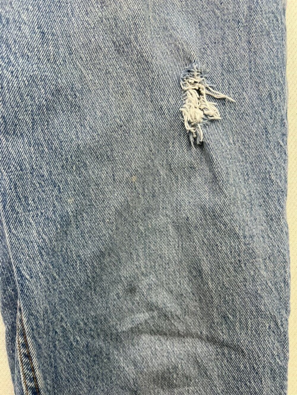 Abercrombie & Fitch Women The Dad High Rise Distressed Jeans Denim Sz 27/4L Blue - Picture 7 of 15
